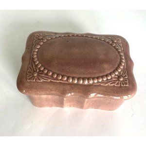 Pink Ceramic Trinket Box by Proctor